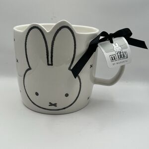 MIFFY BY MAGENTA White Bunny Face With X's Coffee Cup Mug